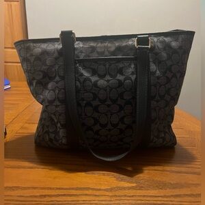 Denim Coach Tote